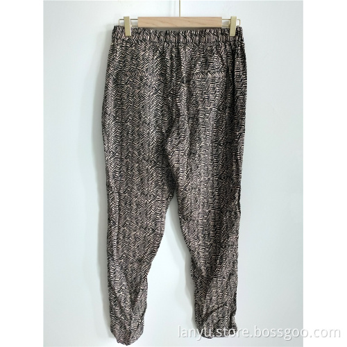 Women's Loose Leisure Pants Draw String Design